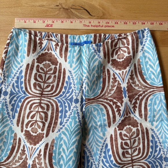 J MCLAUGHLIN CARTER LINEN PANT STRAIGHT RELAXED SIDE ZIP BOHO FESTIVAL PARTY 6 - Picture 7 of 10